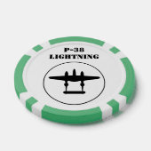 Lot De Jeton De Poker P-38 Éclair (Simple)