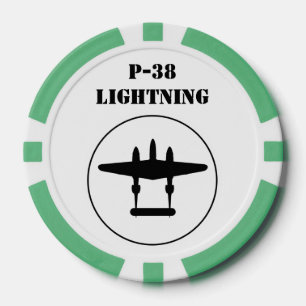 Lot De Jeton De Poker P-38 Éclair