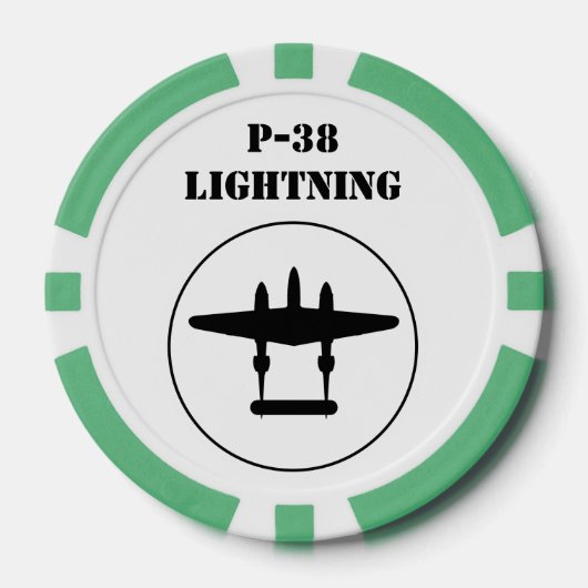 Lot De Jeton De Poker P-38 Éclair (Recto)