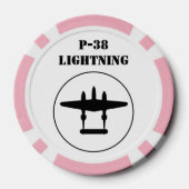 Lot De Jeton De Poker P-38 Éclair (Verso)