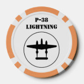 Lot De Jeton De Poker P-38 Éclair (Verso)