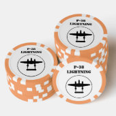 Lot De Jeton De Poker P-38 Éclair (Empiler)