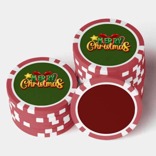 Lot De Jeton De Poker Pack de Noël (Empiler)