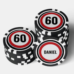 Lot De Jeton De Poker Panneau de limitation de vitesse pour 60e annivers