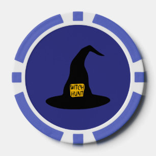 LOT DE JETON DE POKER PANNEAU DE POKER CASQUETTE DE WITTER HUNT WITCH
