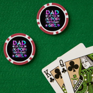 Lot De Jeton De Poker Papa de la musique coréenne d'anniversaire K-Pop