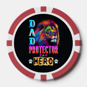 Lot De Jeton De Poker Papa Protector Hero