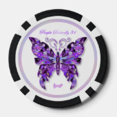 Lot De Jeton De Poker Papillon pourpre 31 (Verso)