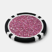 Lot De Jeton De Poker Parties scintillant rose brillant (Simple)