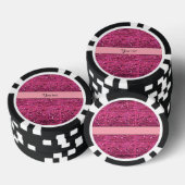 Lot De Jeton De Poker Parties scintillant rose pâle (Empiler)