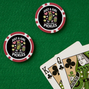 Lot De Jeton De Poker Passion Cornichon Juste Une Fille Qui Aime Les Cor
