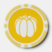 Lot De Jeton De Poker Patch citrouille en jaune (Recto)
