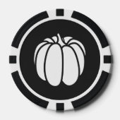 Lot De Jeton De Poker Patch citrouille en noir (Recto)