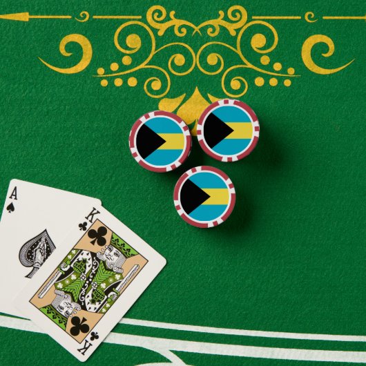 Lot De Jeton De Poker pavillon des Bahamas (Table de poker (pile))