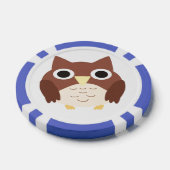 Lot De Jeton De Poker peinture de hibou (Simple)