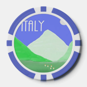 Lot De Jeton De Poker peinture de paysage italie
