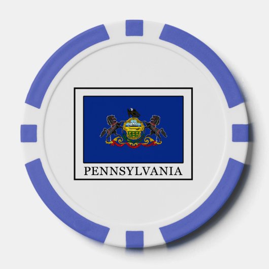 Lot De Jeton De Poker Pennsylvanie (Recto)