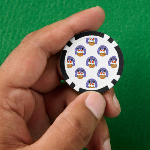 Lot De Jeton De Poker Père Noël dans cheminée, neige, Noël, Nouvel An