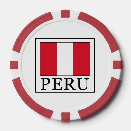 Lot De Jeton De Poker Pérou (Recto)
