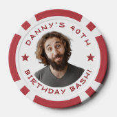 Lot De Jeton De Poker Personalized Funny Photo Good For One Beer Bar (Verso)