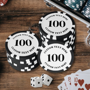 Lot De Jeton De Poker Personnalisé 100 Numéroté