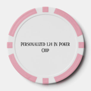 Lot De Jeton De Poker Personnalisé 1,24 en rose