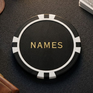 Lot De Jeton De Poker Personnalisé avec le nom de famille ou le surnom