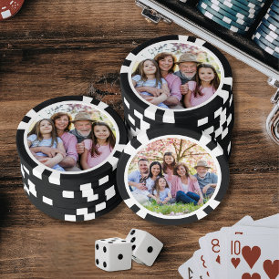 Lot De Jeton De Poker Personnalisé Double Face Deux Photos