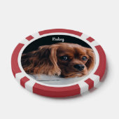 Lot De Jeton De Poker Personnalisé Ruby Cavalier King Charles Spaniel (Simple)