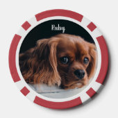 Lot De Jeton De Poker Personnalisé Ruby Cavalier King Charles Spaniel (Verso)