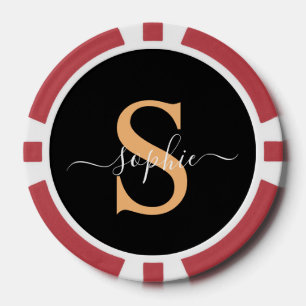 Lot De Jeton De Poker Personnalisé Votre Nom, Nom Personnalisé, Cadeau A