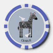 Lot De Jeton De Poker Personnalisé Zebra (Recto)