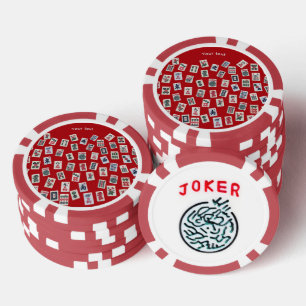 Lot De Jeton De Poker Personnaliser les tuiles MahJong (symboles) sur fo