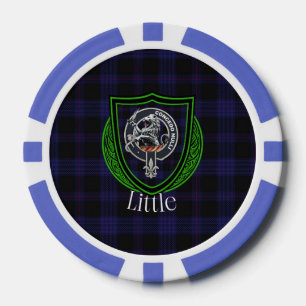 Lot De Jeton De Poker Petit tartan et blason de clan écossais