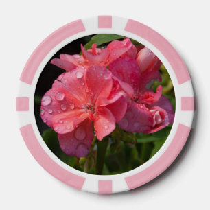 Lot De Jeton De Poker photo de fleurs rose