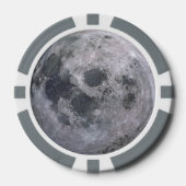 Lot De Jeton De Poker Photo de lune grise (Recto)