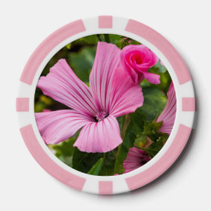 Lot De Jeton De Poker photo fleur rose