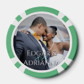 Lot De Jeton De Poker Photo verticale - Année - Script Mariage de nom pe (Verso)