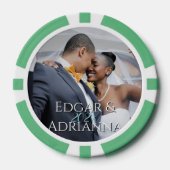 Lot De Jeton De Poker Photo verticale - Année - Script Mariage de nom pe (Recto)