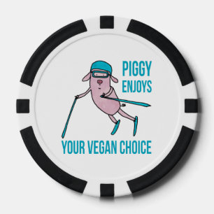 Lot De Jeton De Poker Piggy apprécie votre choix vegan -