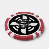 Lot De Jeton De Poker Pilote crâne et hélice d'avion, minimaliste, noir (Simple)