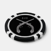 Lot De Jeton De Poker Pistol croisé (Simple)