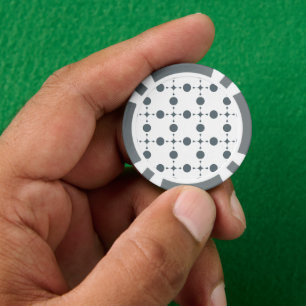 Lot De Jeton De Poker Points gris, Motif à pois, Points, À pois