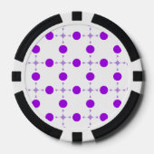 Lot De Jeton De Poker Points violets, Motif à pois, Points, Pointillé (Recto)