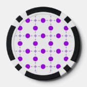 Lot De Jeton De Poker Points violets, Motif à pois, Points, Pointillé (Verso)