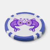 LOT DE JETON DE POKER POISSON DE KISSING (Simple)