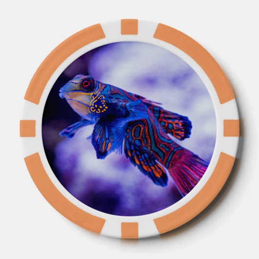 Lot De Jeton De Poker Poisson Mandarin Goby (Recto)