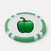 Lot De Jeton De Poker Poivron Vert (Simple)
