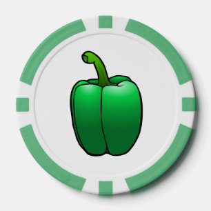 Lot De Jeton De Poker Poivron Vert