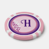 Lot De Jeton De Poker Poker Chip - Floral Ajouter votre initiale - (Simple)